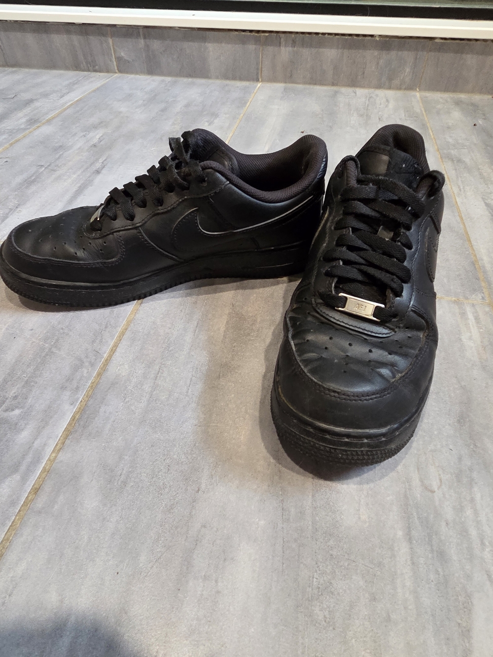 Nike Air Force 1 '07 Triple Black Low Sneakers Men's 8.5
